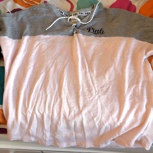 Oversized PINK shirt, pink, white and black